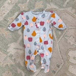 Carters 100% Cotton Pointelle Fruit Snap-Up Sleep & Play